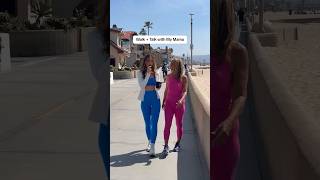 walk + talk with us along the beach as i ask @DeniseAustinTV some hard hitting questions😉