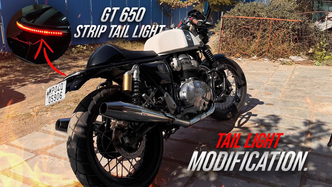 Best Tail Light For GT 650 | Custom Tail Light For Continental GT 650🔥