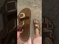 These look alike buckle sandals are comfortable straight out of the box