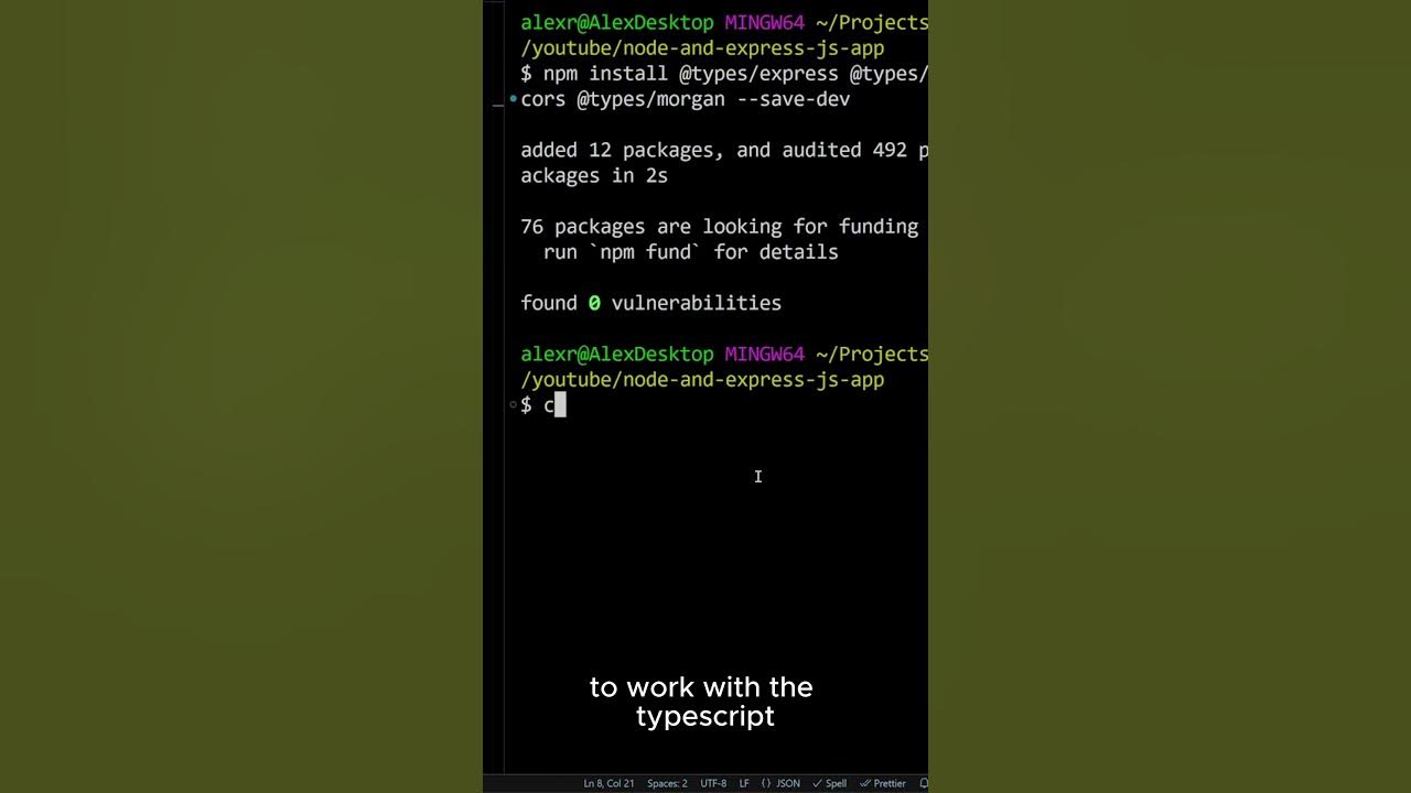 An easy way to install express in node js project youtube