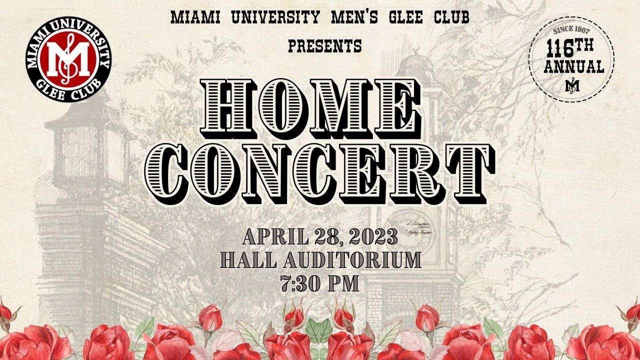 Miami University Men's Glee Club Home Concert YouTube