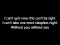 David Guetta - Without You (feat. Usher) Lyrics