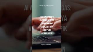 [SEKOLAH] Prompt AI Art untuk Tugas: Ciptakan Karya Visual [ISI TOPIK SULIT] yang Membosankan #ai