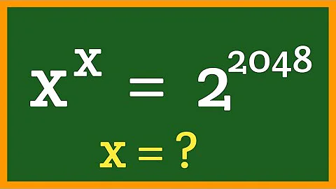 ll X^x = 2^2048 , find x ll A Nice exponential problem,maths olympiad ll #maths #exponentialproblem