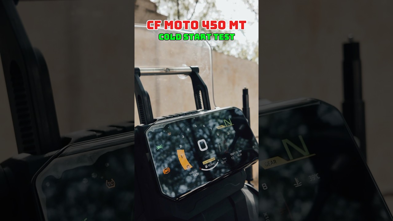 CF MOTO 450 MT Cold Start Sound Test 