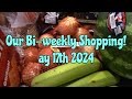 Bi weekly shopping may 17th 2024