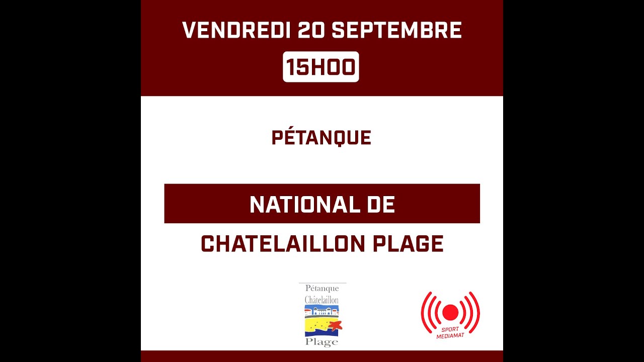 Miniature de la vidéo : Pétanque - National de Chatelaillon Plage - Vétérans - Après-midi