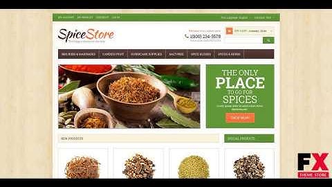 Preview Spice Shop Responsive Magento Theme TMT