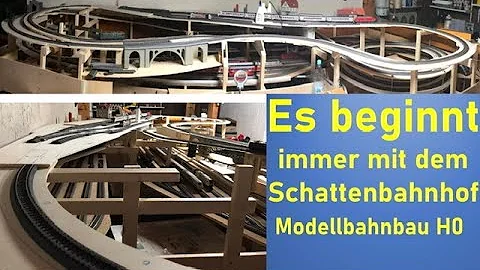 Modellbahn H0 - Es beginnt immer mit dem Schattenbahnhof - Bau einer Modellbahn in H0