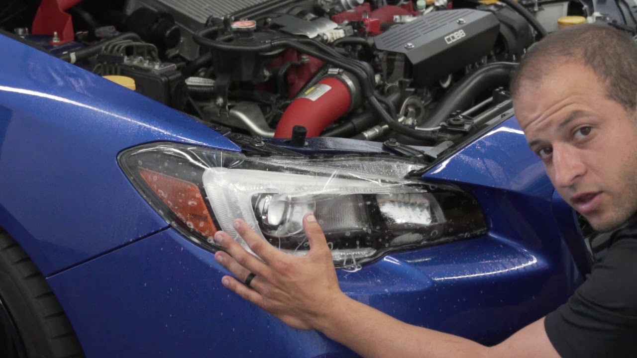 how to install paint protection film to your headlights YouTube