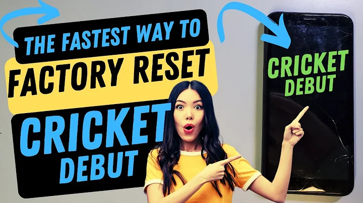 Cricket Debut U319AA Factory Reset Hard Reset  - This is the Fastest Way