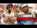 I Taught TeeTee How To Cook A 5 Star Gourmet Meal | Hilarious Reaction