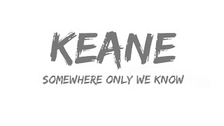 Keane - Somewhere Only We Know (lyrics video)