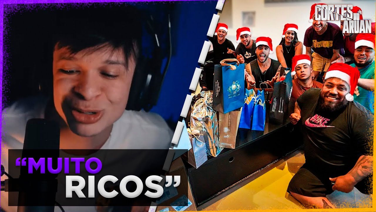 ARUAN REAGE A REVELANDO O AMIGO SECRETO DOS HUNTERS 2023 (THIAGO REIS)- Cortes do Aruan