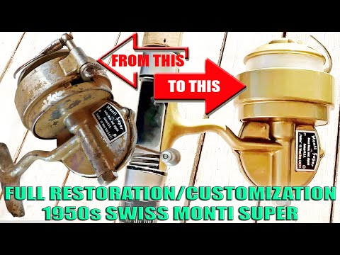 Monti Super Swiss Made スイス製 ヴィンテージ　リール Full Video Restoration/Customization of a 1950s Swiss Monti Super