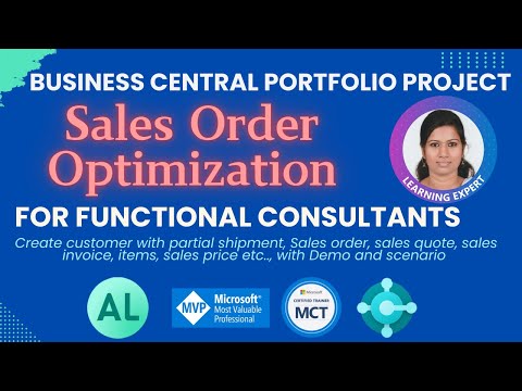 Dynamics 365 Business Central Sales process optimization project for novice functional consultants