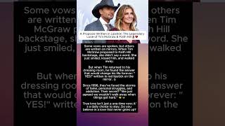 A Proposal Written in Lipstick: The Legendary Love of Tim McGraw &amp; Faith Hill 💄❤️
