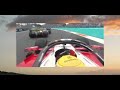 Le départ onboard d'Hamilton a Miami 