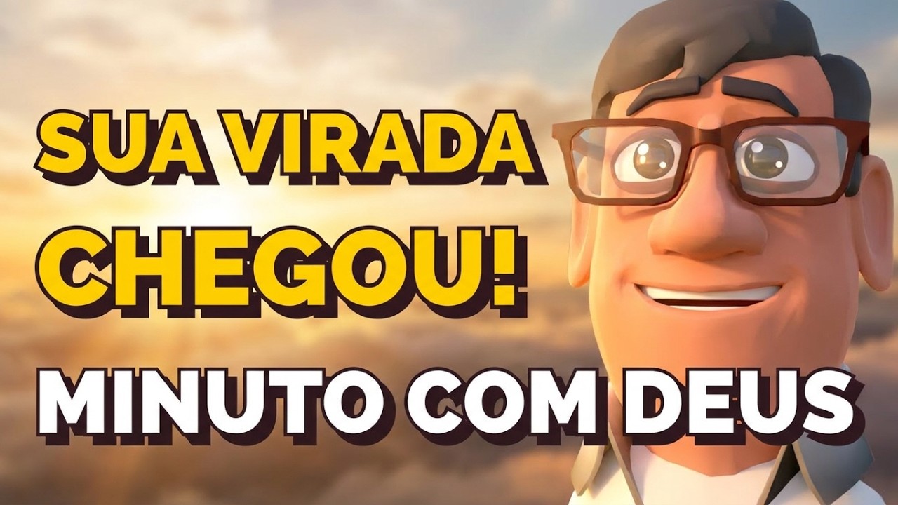 ORAÇÃO DA MANHÃ O DIA DA  SUA VIRADA CHEGOU! DEUS VAI TE LEVAR ALÉM! - MINUTO COM DEUS HOJE