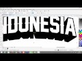 Tutorial coreldraw x7  membuat text 3d dengan mudah