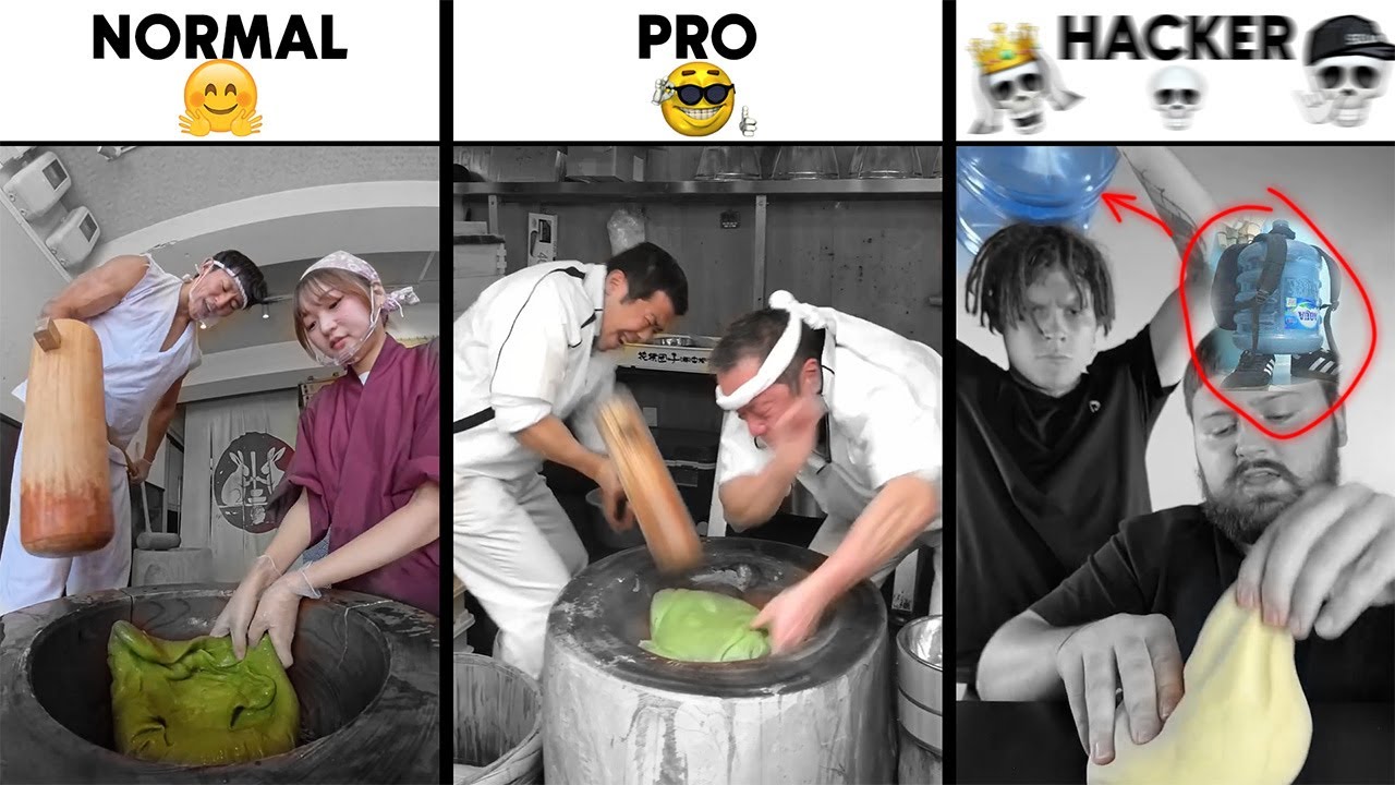 Yusho! hai yoi yoii NORMAL vs PRO vs HACKER