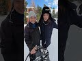 Gadi and Savannah try dog sledding in the Italian Alps