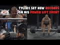 TYLER1 Sets New Records in The Power Lift Event on dead Lift , Bench Press & Squat !