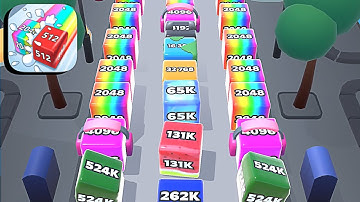 Jelly Tube Run 2048 ​- All Levels Gameplay Android,ios (Part 7)
