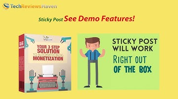 Sticky Post WordPress Plugin Demo Features – Sticky Post Demo