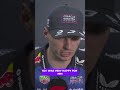 Max on the dynamic duo of GP and him coming to an end! 😢 #shorts #F1 #MiamiGP #RedBullRacing