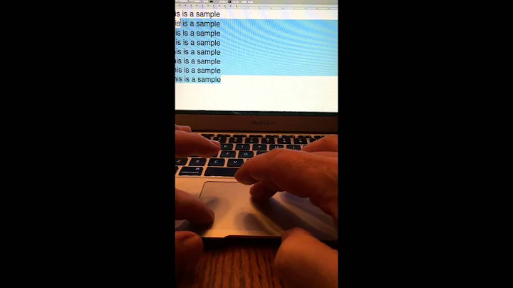 How to Highlight text (or files) using a Mac (and a trackpad)