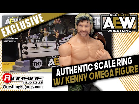 AEW FIGURE INSIDER: AEW Authentic Scale Ring Playset (w/ Kenny Omega) - Ringside Exclusive