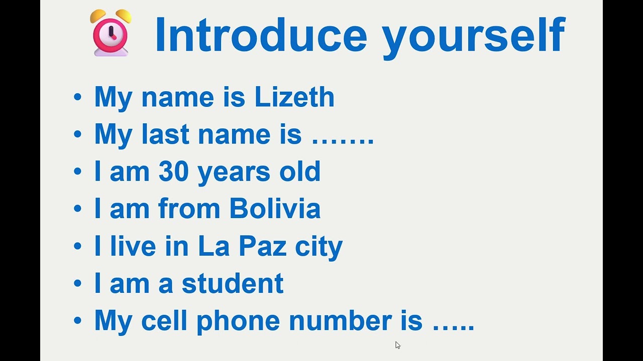 PRIMER DIA DE CLASE   FIRST DAY (CLASE 1)