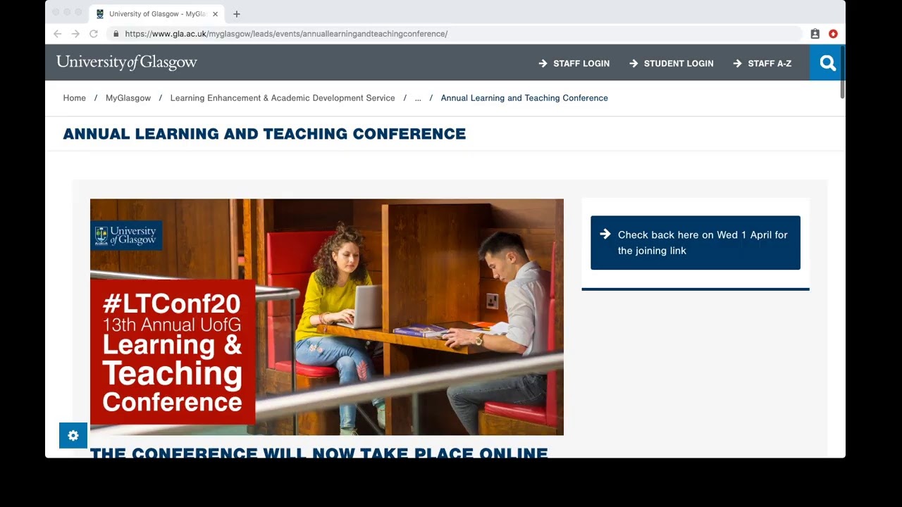 13th Annual UofG Learning & Teaching Conference - 