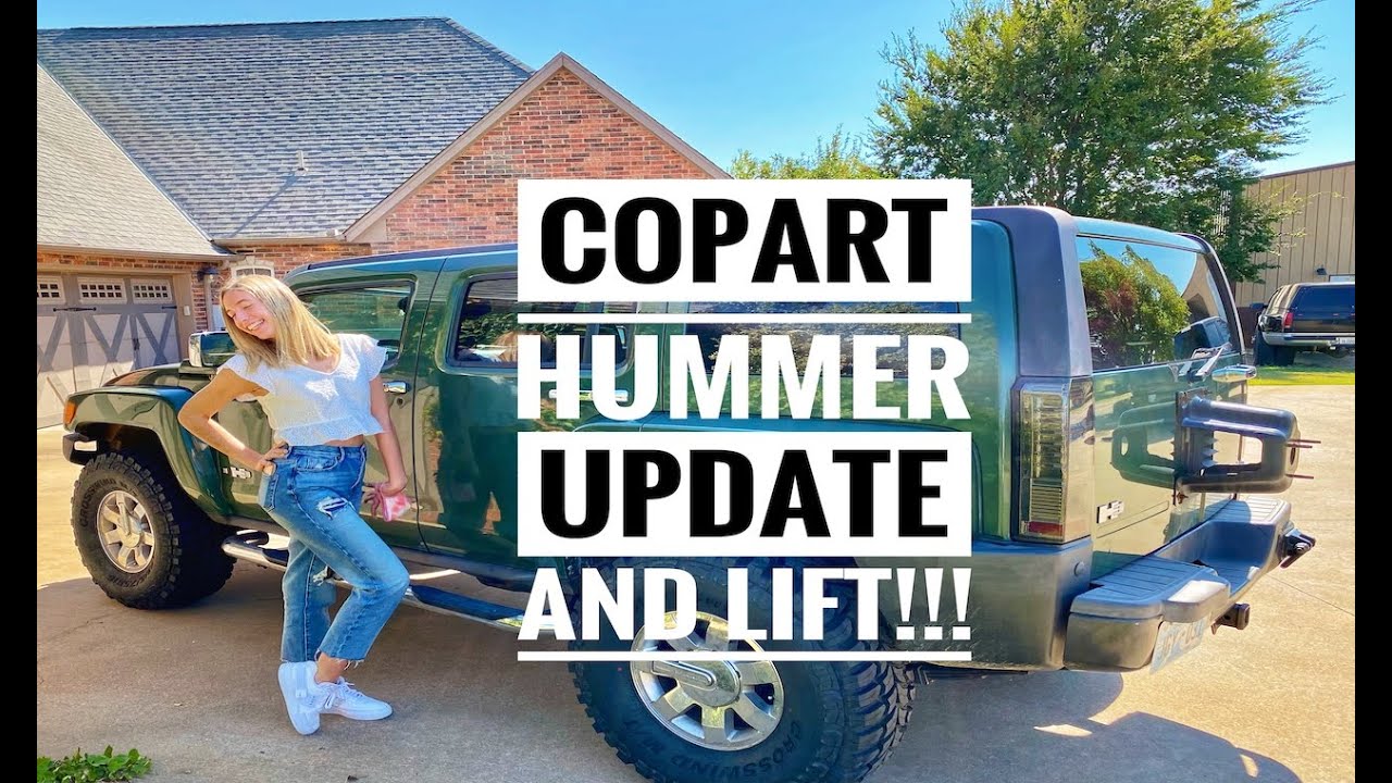 Copart Hummer Project - Lifting the H3 for Larger Tires