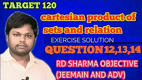 #rdsharmaobjective#math| cartesian product of set and relation rd sharma objective most important