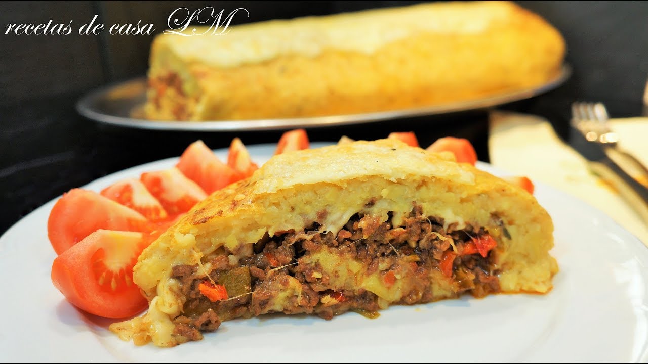 ROLLO DE PATATA Y CARNE GRATINADO YouTube ROLLO DE PATATA Y CARNE GRATINADO YouTube
