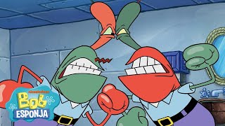 Bob Esponja | Plankton se fusiona con Don Cangrejo | Los mejores momentos en el Crustáceo Cascarudo