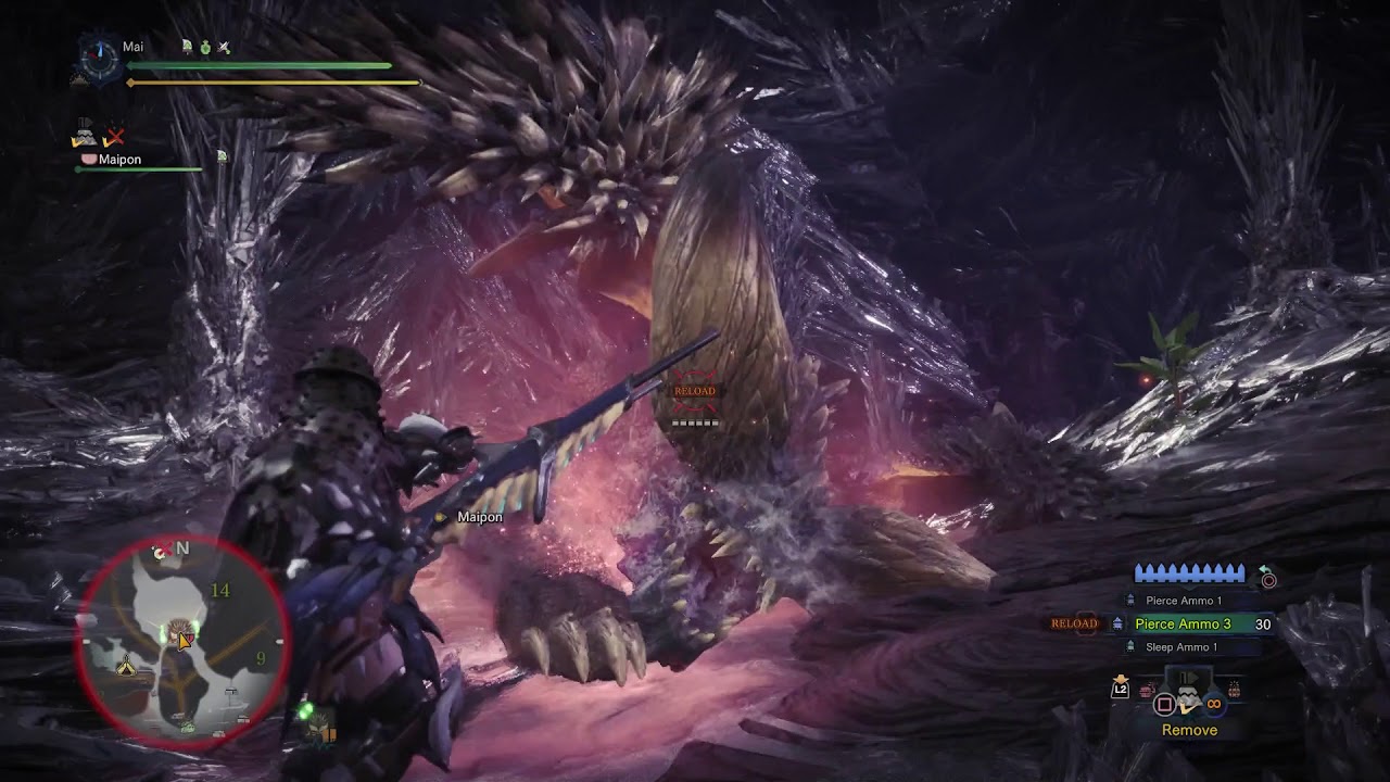 Mhw 8 Nergigante ネルギガンテ Hbg Pierce Test 2 26 Youtube