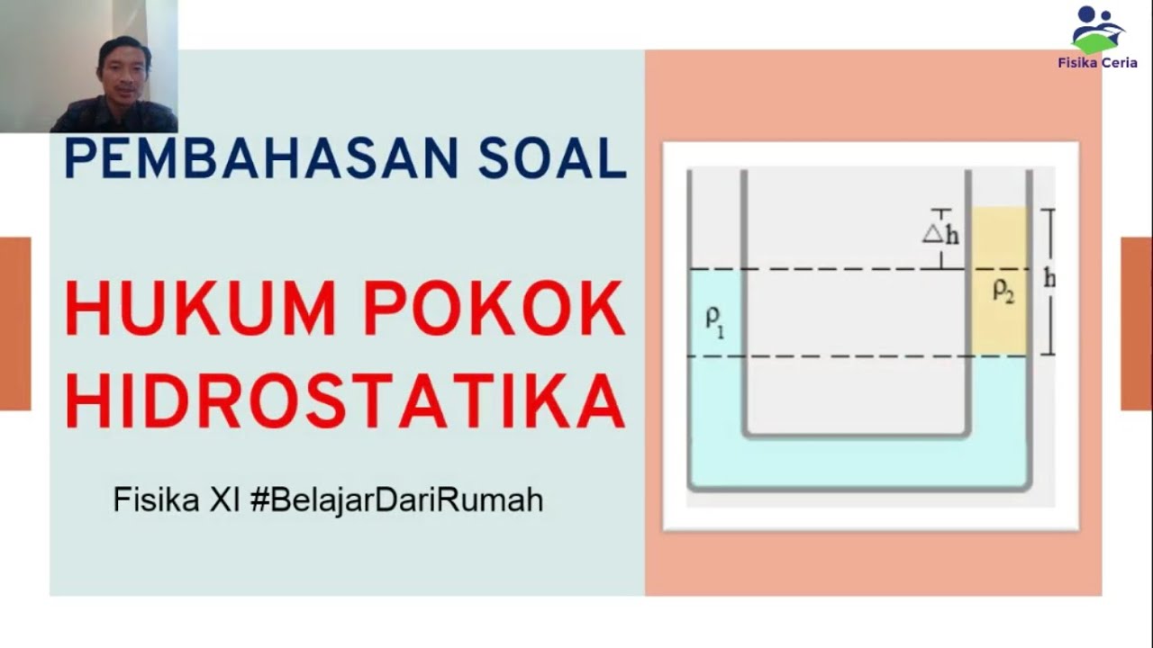 Pembahasan Soal Hukum Pokok Hidrostatika Youtube