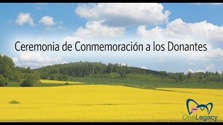 Ceremonia de Conmemoración a los Donantes de OneLegacy 2022
