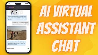 AI virtual assistant chat animation