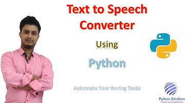 Text to Speech Conversion || Python || gTTS module