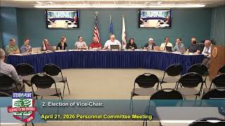 Personnel Committee Meeting - April 21, 2026