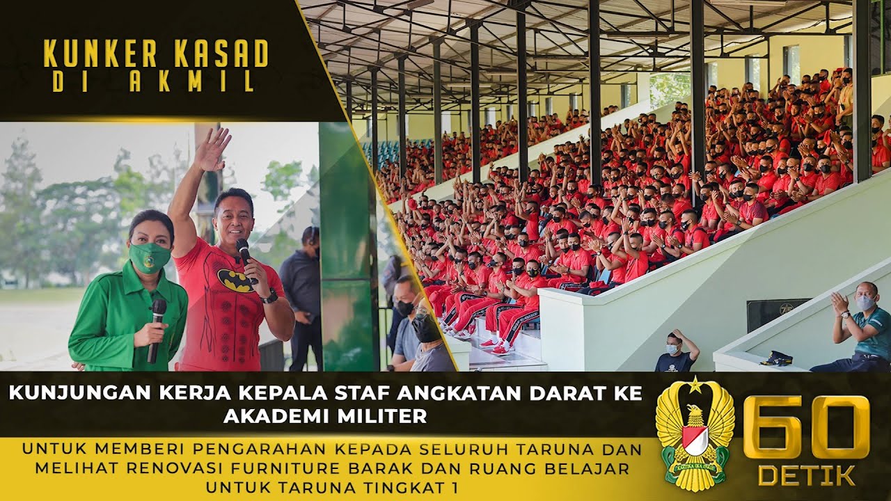 Kunker Kasad dan Ketum Persit KCK ke Akmil untuk Memberi Pengarahan dan Melihat Renovasi Barak