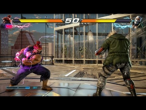 TEKKEN 7 (PS4) Bryan Vs Akuma Gameplay | G-CORP Helipad New Stage (1080p 60fps) No Commentary