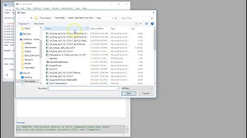 Importing Excel Data File into R Commander (Rcmdr)