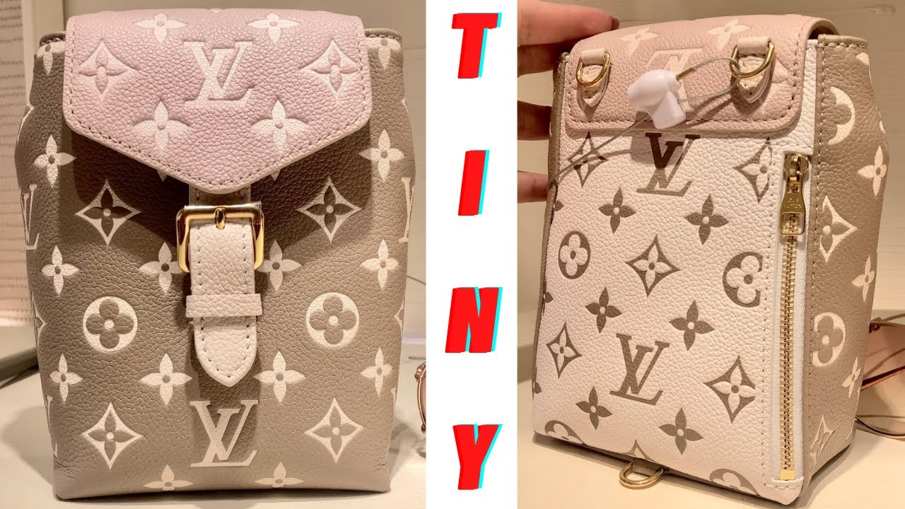 Louis Vuitton TINY Mini BACKPACK Review WHAT FITS Comparisons Sac Plat  Felicie Toiletry Chanel 