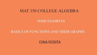 MAT 150: SOME EXAMPLES FOR SECTION 2.1
