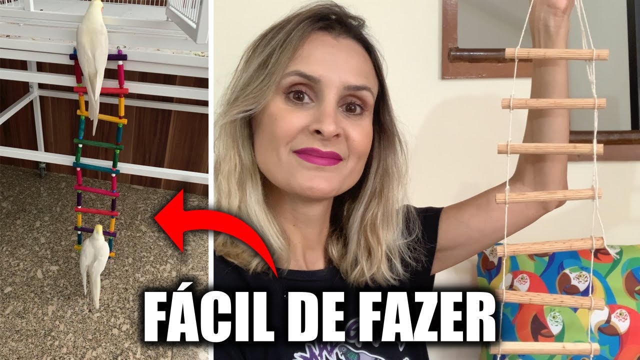 COMO FAZER ESCADA PARA CALOPSITA